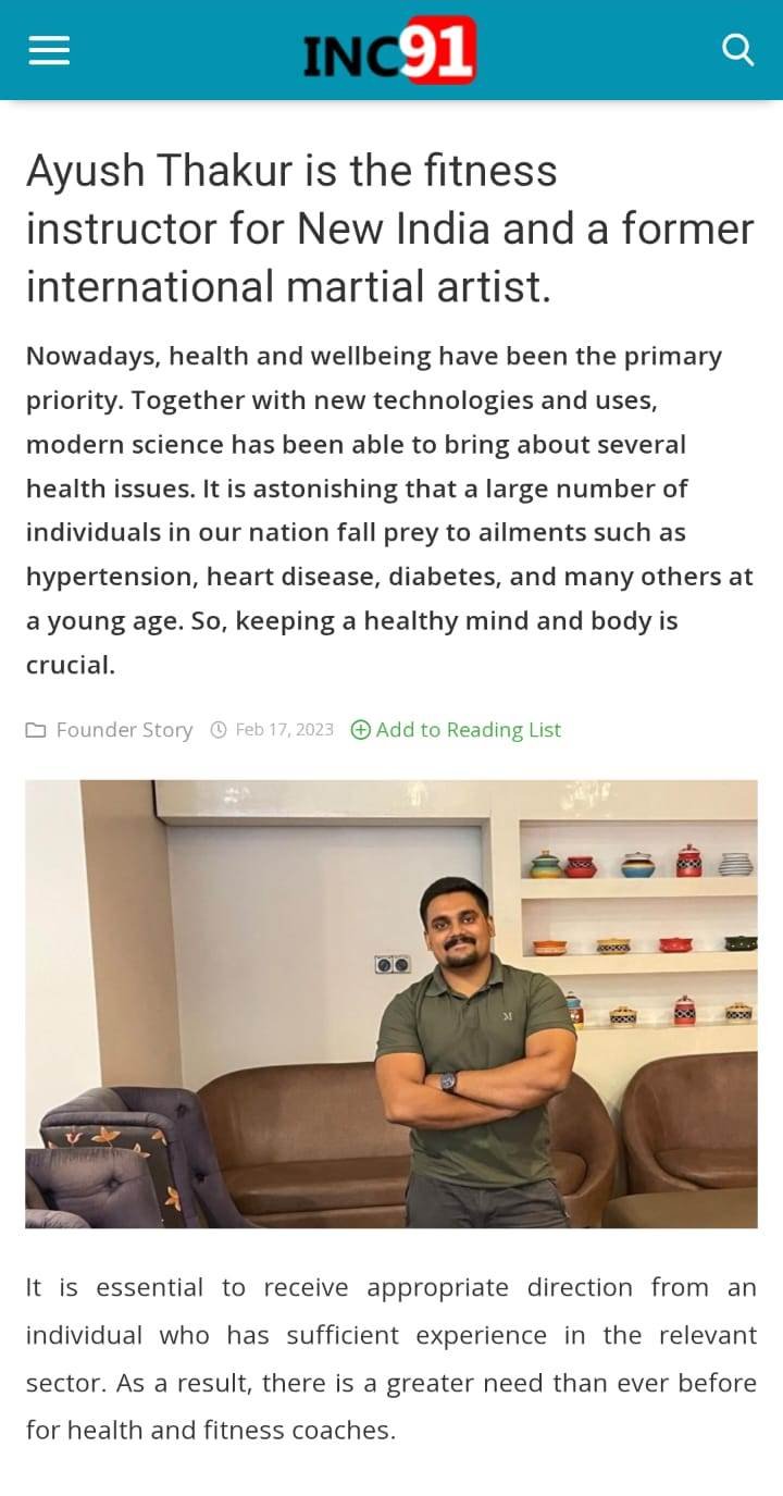 INC91 Article - Ayush Thakur